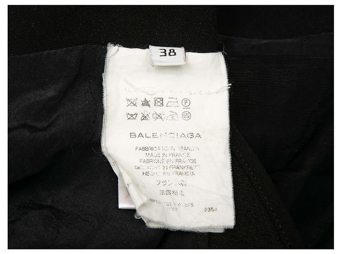 Minifalda Balenciaga negra con pliegues Talla FR 38 - vista 5