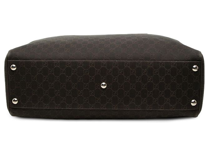 Borsa da viaggio Gucci GG Denim marrone - vista 3