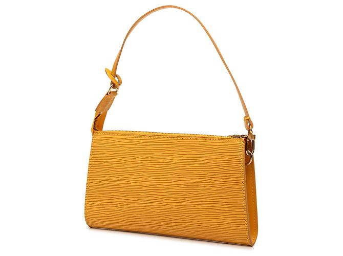 Bolso de hombro Louis Vuitton Epi Pochette Accessoires Amarillo - vista 2