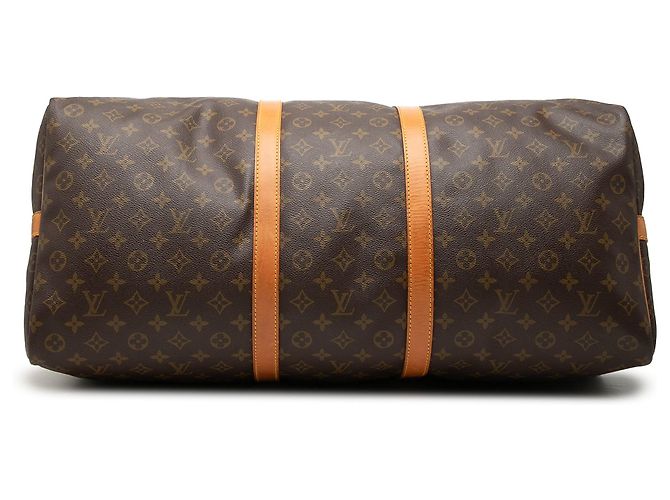 Sac de voyage Louis Vuitton Monogram Keepall Bandouliere 60 Marron - vue 3