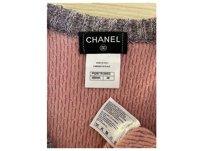 Abito Chanel 15K in lana color-block multicolore - vista 3