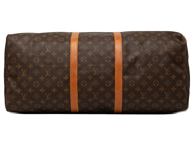 Brown Louis Vuitton Monogram Keepall 60 Travel Bag - view 3