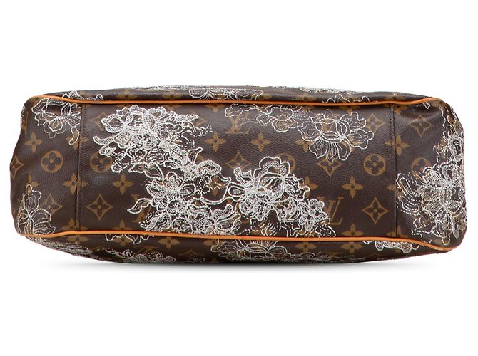 Sac cabas horizontal Louis Vuitton Monogram Dentelle Batignolles marron - vue 3