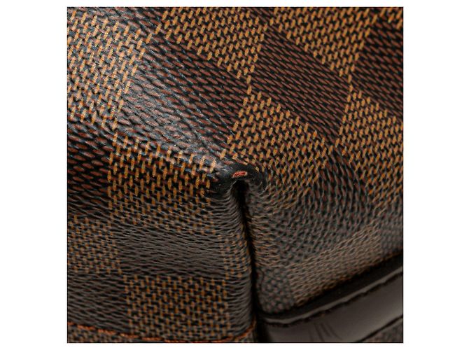 Bolso de hombro Louis Vuitton Damier Ebene Illovo MM marrón - vista 10
