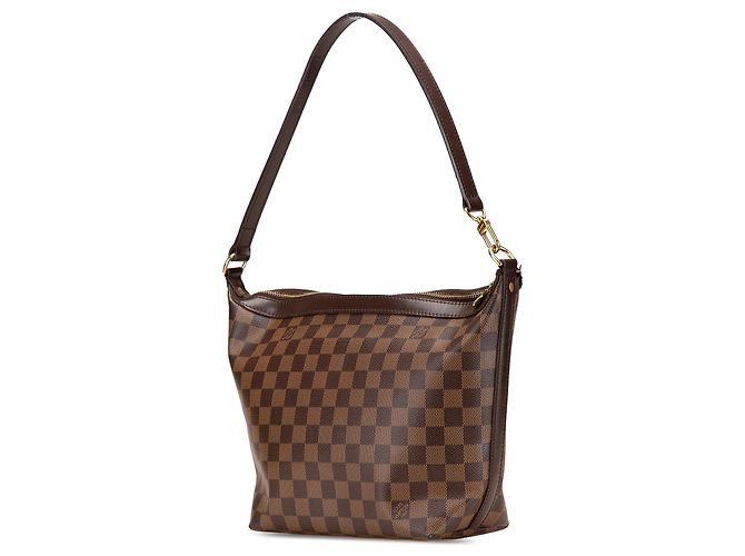 Bolso de hombro Louis Vuitton Damier Ebene Illovo MM marrón - vista 2