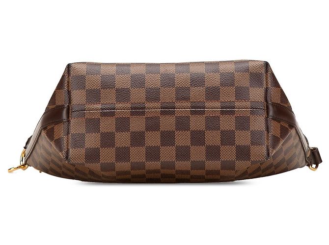 Bolso de hombro Louis Vuitton Damier Ebene Illovo MM marrón - vista 3