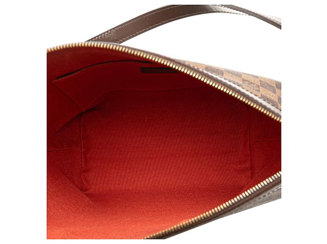 Bolso de hombro Louis Vuitton Damier Ebene Illovo MM marrón - vista 4
