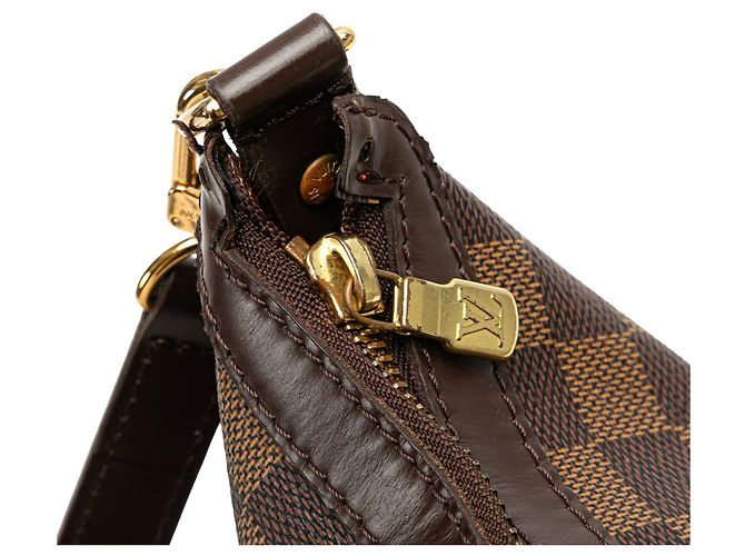 Bolso de hombro Louis Vuitton Damier Ebene Illovo MM marrón - vista 7