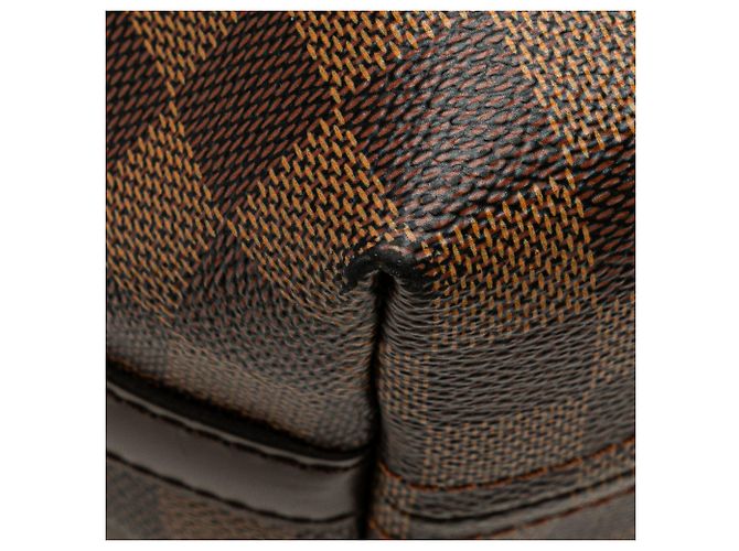 Bolso de hombro Louis Vuitton Damier Ebene Illovo MM marrón - vista 9
