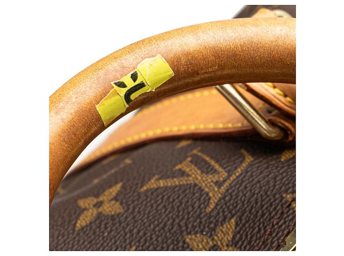 Sac de voyage Louis Vuitton Monogram Keepall Bandouliere 50 Marron - vue 10