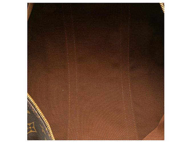 Sac de voyage Louis Vuitton Monogram Keepall Bandouliere 50 Marron - vue 4