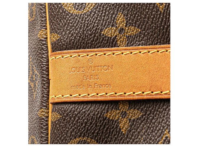 Sac de voyage Louis Vuitton Monogram Keepall Bandouliere 50 Marron - vue 5