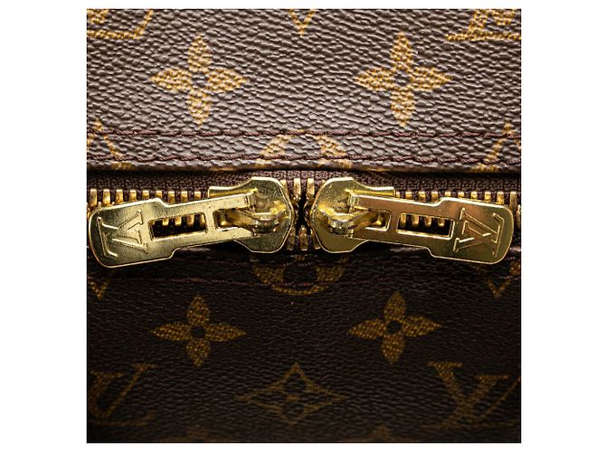 Sac de voyage Louis Vuitton Monogram Keepall Bandouliere 50 Marron - vue 6