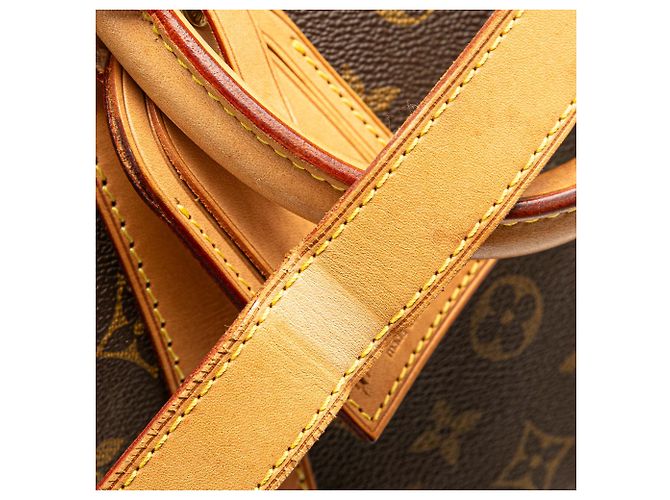 Sac de voyage Louis Vuitton Monogram Keepall Bandouliere 50 Marron - vue 8