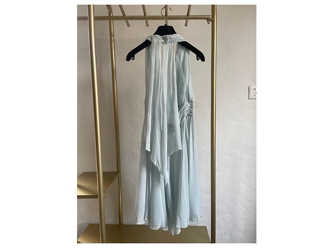 Abito Chanel 25S in seta blu - vista 2