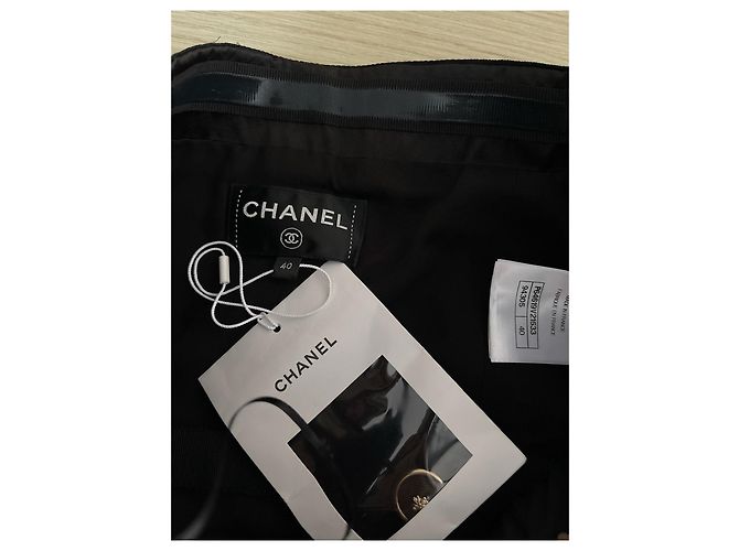 Chanel 20A Metiers d'Art Bustierkleid aus Samt Schwarz - Ansicht 3