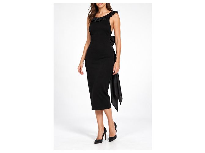 Ralph Lauren purple label, Maxi-Kleid mit riesiger Schleife - Ansicht 3