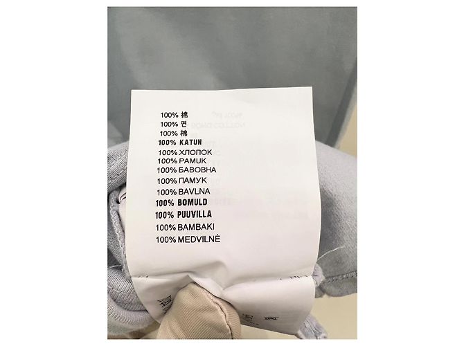 Prada Blue Cotton T-shirt with Triangle Logo - view 4