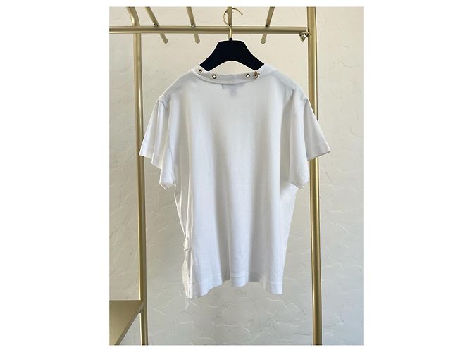 Louis Vuitton Top blanco de algodón con escote cutout XS - vista 2