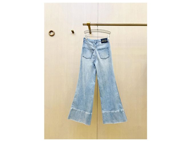 Jeans a zampa Gucci in denim blu - vista 2