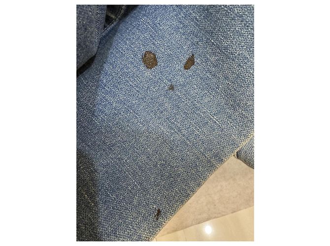 Jeans a zampa Gucci in denim blu - vista 6