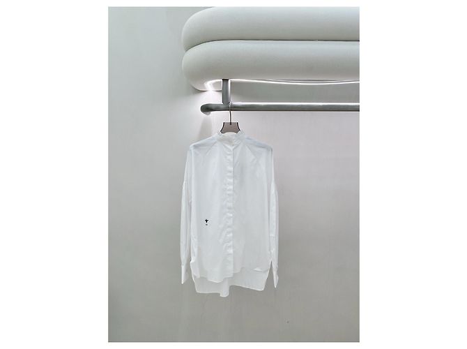 Dior White Lace Collar Shirt - view 2