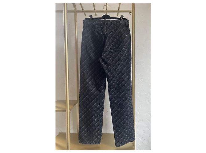 Jeans Chanel 22B Navy em denim - vista 2