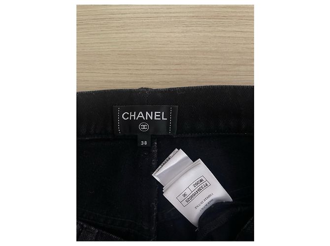 Jeans Chanel 22B Navy em denim - vista 3