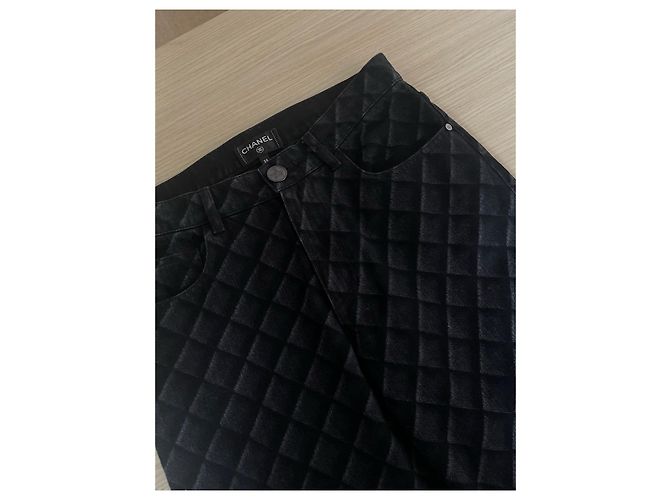 Jeans Chanel 22B Navy em denim - vista 4