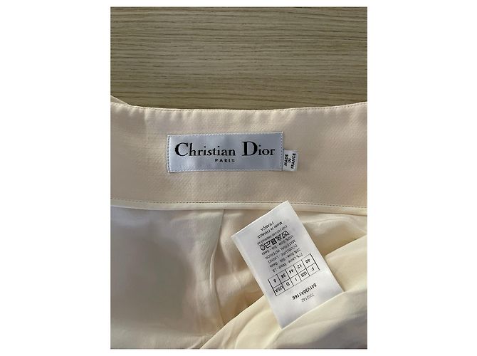 Dior One-Shoulder Top aus Seide Beige - Ansicht 4