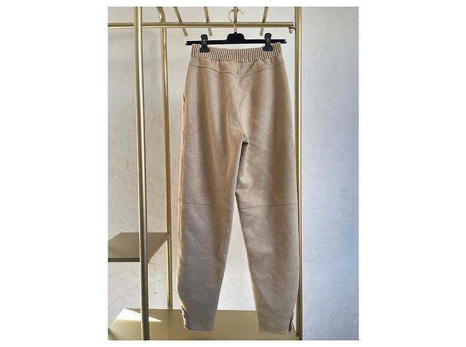 Pantalones Chanel 24N de gamuza kaki - vista 2
