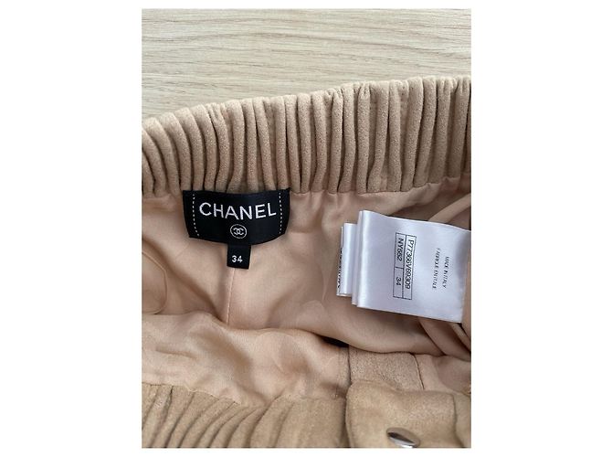 Pantalones Chanel 24N de gamuza kaki - vista 3