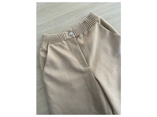 Pantalones Chanel 24N de gamuza kaki - vista 4