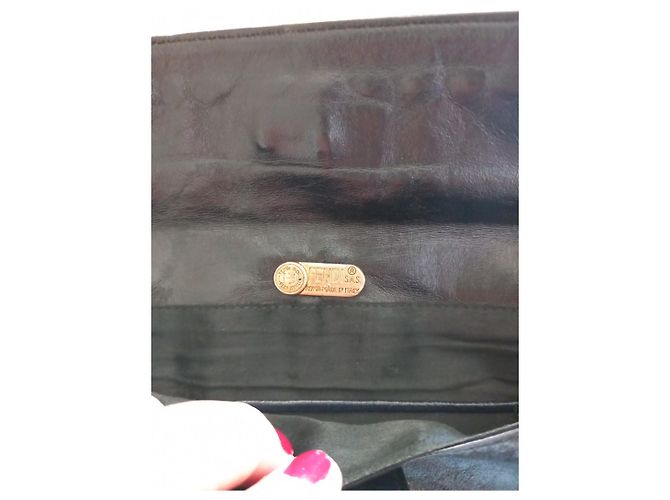 Pochette Fendi de piel azul - vista 5