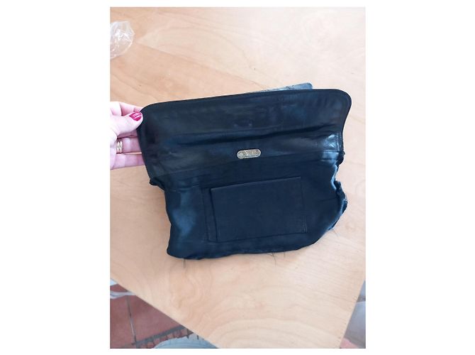 Pochette Fendi de piel azul - vista 8