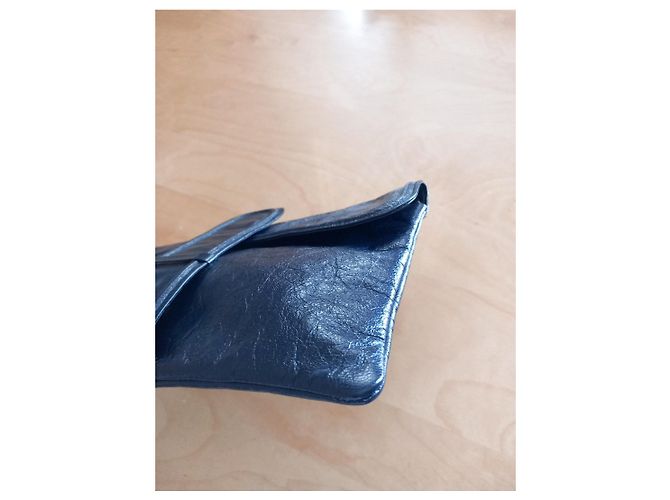 Pochette Fendi de piel azul - vista 9