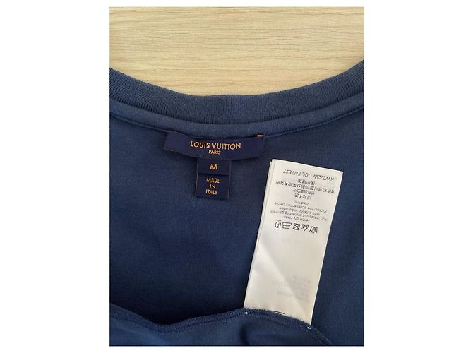 Louis Vuitton Blaues Baumwoll Kurzarmhemd mit Logo - Ansicht 3