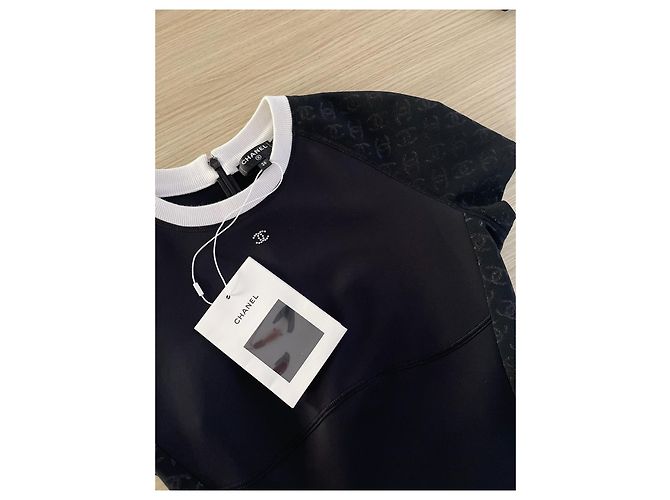 Camiseta de tirantes de encaje Chanel 24C Negra - vista 4