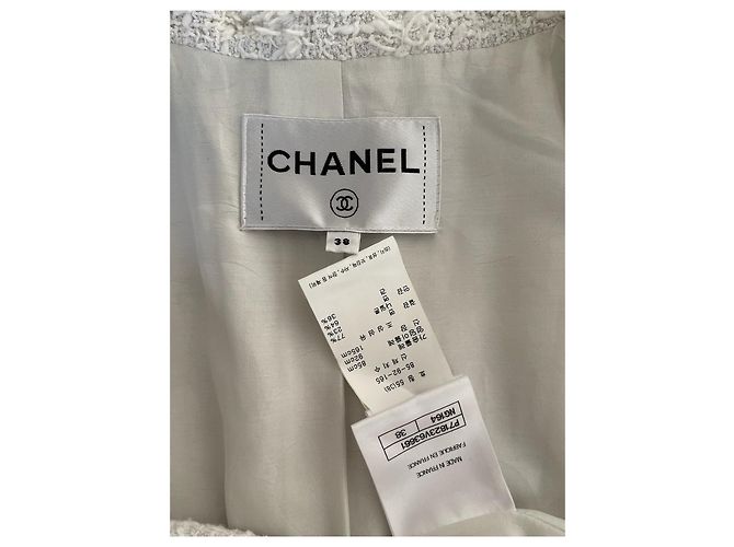 Chanel 22C Tweed Jacke Weiß - Ansicht 3