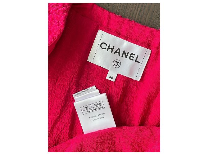 Chanel 21K Tweed Jacke Rosa - Ansicht 3