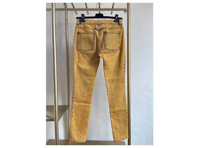 Chanel Yellow Denim Jeans - view 2