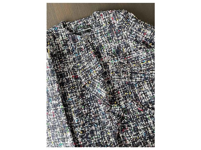 Giacca Chanel 20C in tweed nero - vista 4
