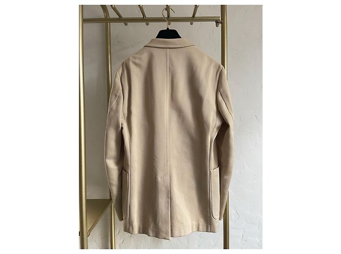 Gucci Tweed Blazer Jacke Khaki bestickt - Ansicht 2