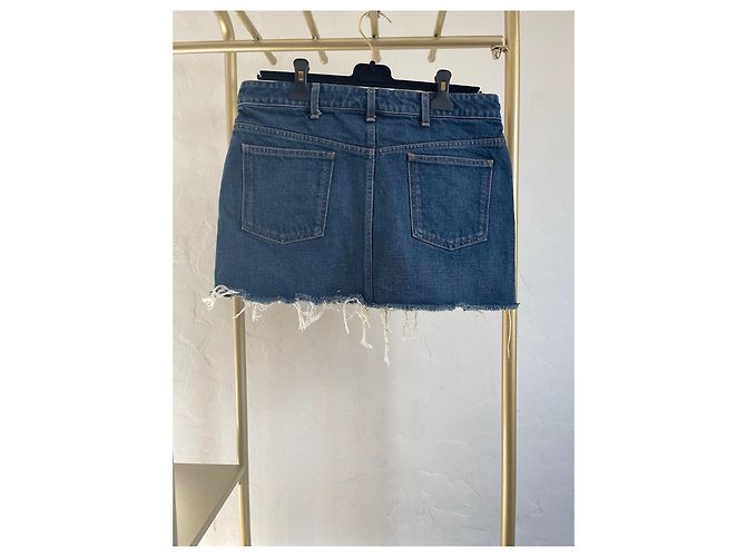 Falda vaquera Céline Arc de Triomphe Azul - vista 2