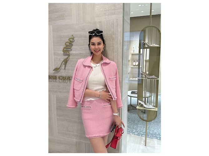 Chanel 25P Punto de Cachemira Rosa - vista 8