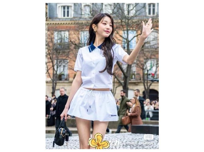 Camisa Miu Miu Blanca de Algodón Estilo Colegial - vista 5