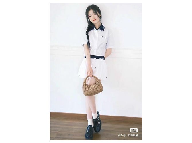 Camisa Miu Miu Blanca de Algodón Estilo Colegial - vista 6