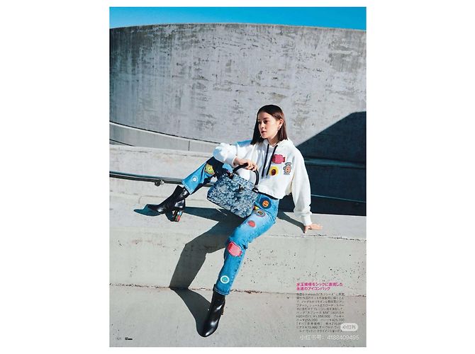 Louis Vuitton Hoodie corto blanco de algodón XS - vista 6
