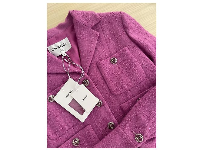 Chanel 23B Tweed Jacket Purple - view 4