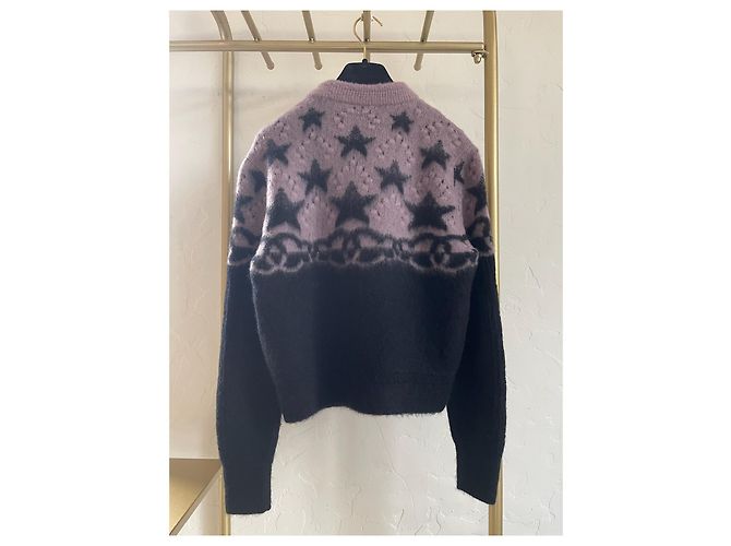 Chanel 23N Kaschmirpullover Schwarz Sternmuster - Ansicht 2